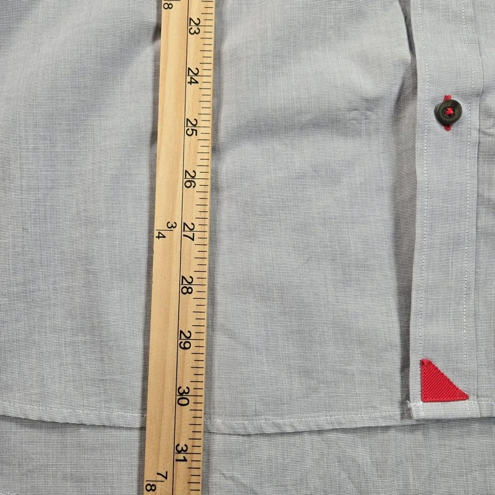 UNTUCKit Shirt Mens 3XL Gray Forged Solid Long Sleeve Button Front Casual Cotton